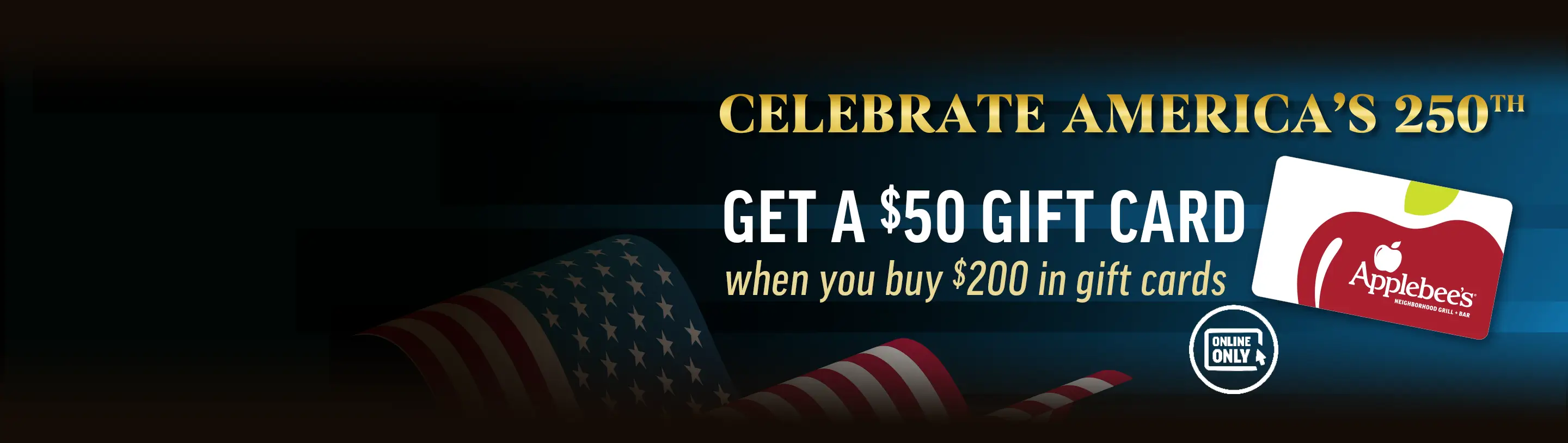 Image of Celebrate America's 250th - Get a $50 Gift Card When You Spend $200