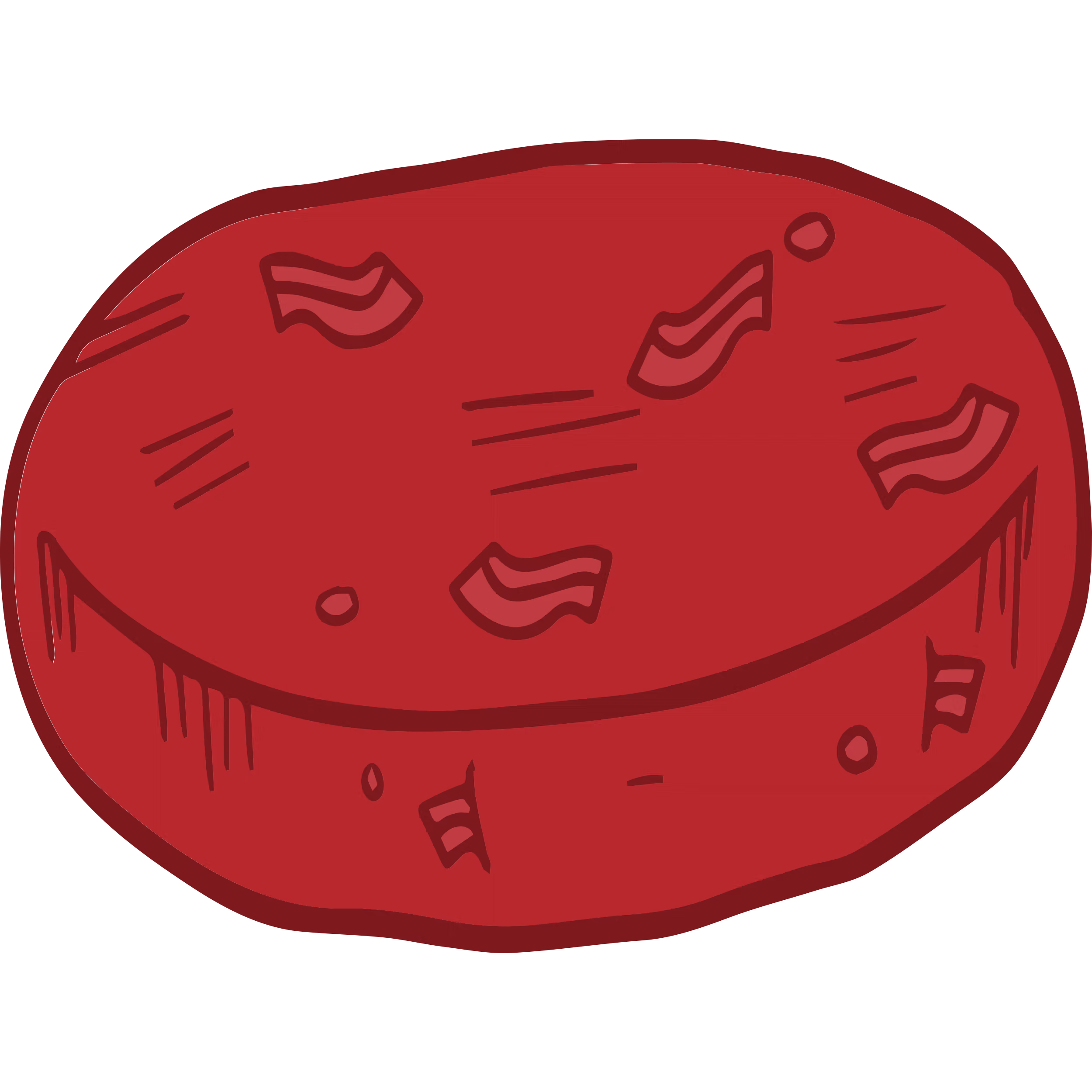 Icon of Red Burger Patty